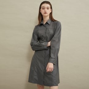 Gloss shirt dress Gray