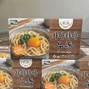 코스트코 백제 가마타마 우동 216g x 6인분 일본식 계란 노른자 비빔우동 간편 밀키트