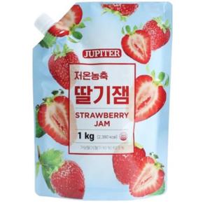 쥬피터 저온농축 딸기잼 1kg x 1개,.