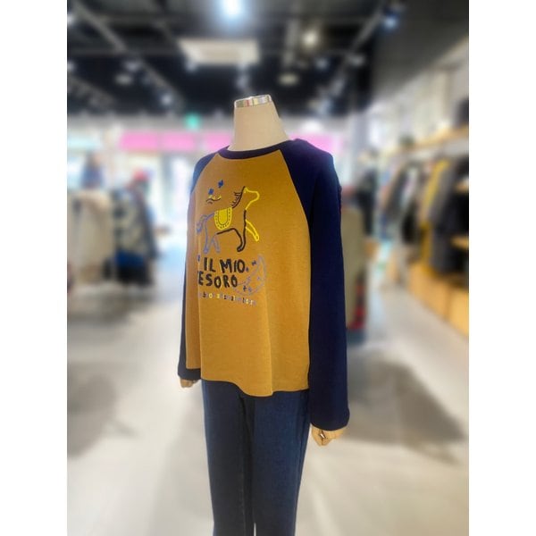 [여주점] 미니 래글런 배색 티셔츠 (BATS55461)