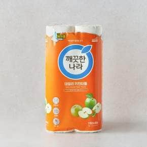 [쓱7클럽]깨끗한나라 키친타올150매8롤(2겹)