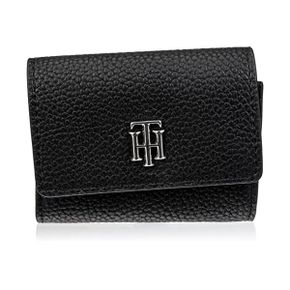 타미힐피거 카드 지갑 여성 Th Element CC Hol Zip Travel Accessories Bi fold Wallet Black 13