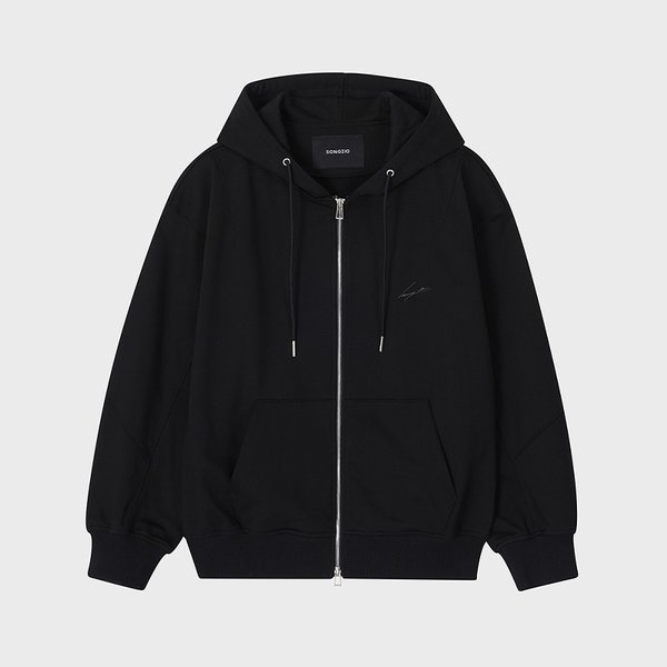 [파주점] 옴므 시그니처 엠브로이드 후드 집업 SI2TS912BK