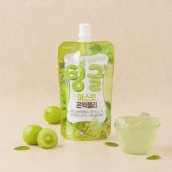 팅글 6kcal 곤약젤리 머스캣맛 130g 1팩