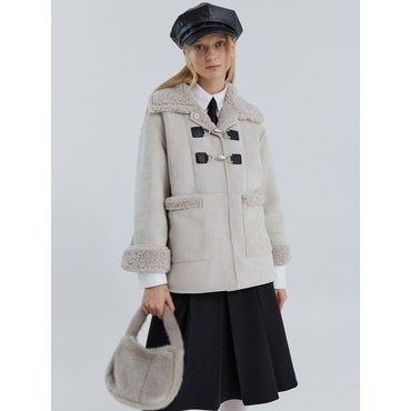 몰리올리 JENNIE buckle Fur Coat [lt.grey]