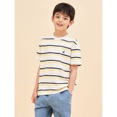 *시즌오프30%*[BEANPOLE KIDS] 멀티 스트라이프 티셔츠  아이보리 (BI4342U010)