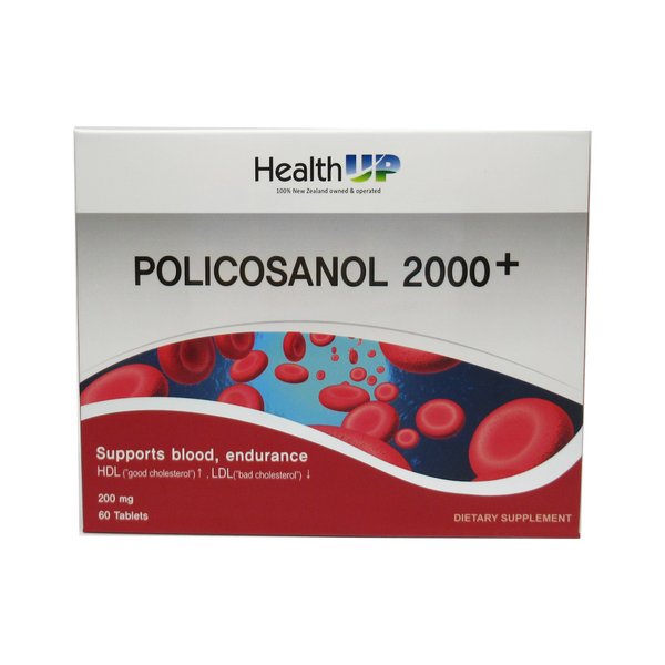 뉴질랜드 HealthUp 헬스업 폴리코사놀 2000+ 60정