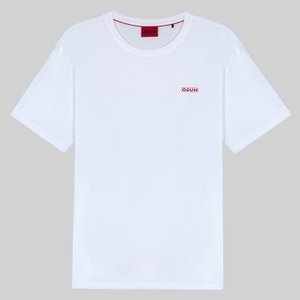 휴고 [30프로 할인][FA] 레귤러핏 로고 반팔 티셔츠 화이트(50378595100)