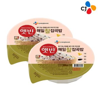  CJ제일제당 햇반 매일찰잡곡밥 210g*4 (2+2) x6개