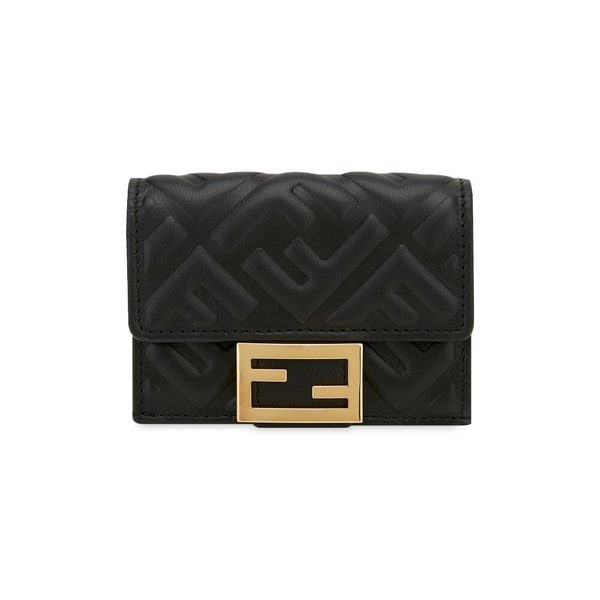 스크래치_펜디 여성 바게트 마이크로 트리폴드 블랙 반지갑 8M0395 AAJD F0KUR(187035)