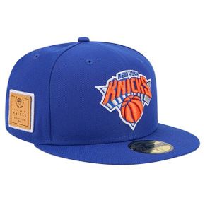 [해외] 1036930 뉴에라 모자 NBA 뉴욕 닉스 Court Sport Leather Applique 59FIFTY Fitted Hat B