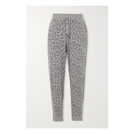 RAILS Kingston Leopard-print Brushed-jersey Track Pants 그레이 665933302653435