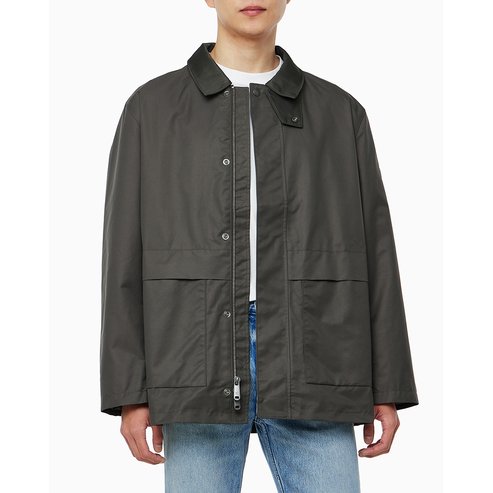 Calvin Klein Jeans 남성 콘트라스트 카라 카코트(4RB505G)