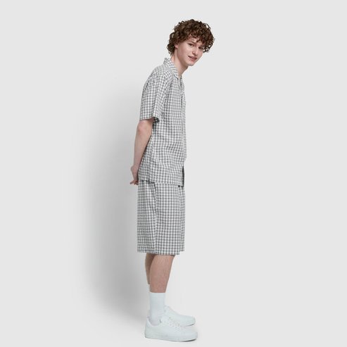 JAJU 25 S/S   남 시어서커 5부 파자마 세트  J215201106