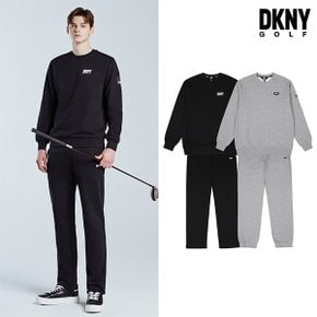 [DKNY GOLF] 24SS 로고 맨투맨 셋업 남성 4종세트