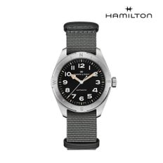 H70315930 카키 필드 익스페디션 41mm 블랙 다이얼 나토
