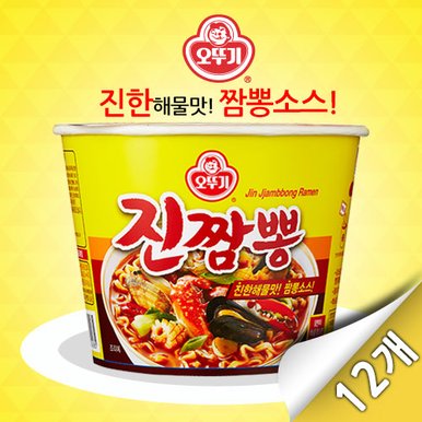 오뚜기 진짬뽕 컵라면 (115g x 12입)