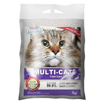  고양이화장실 고양이 클럼플러스 멀티캣 7kg 1P 응고형 화장실 샌드