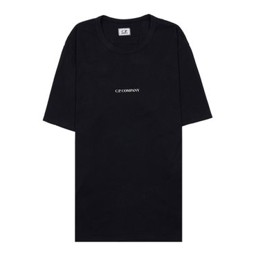 CP컴퍼니 남성 저지 가먼트 다이 로고 티셔츠 16CMTS085A 005431G 999