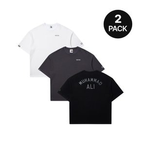 [2PACK]ALI 오버핏 레터링 숏슬리브