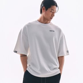 [2PACK]ALI 오버핏 레터링 숏슬리브