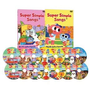 [DVD]슈퍼심플송 SUPER SIMPLE SONG 플러스Collection 14종세트(가사집포함)유아영어 초등영어