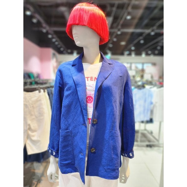 [부산점] 크로셰 커프스 롤업 자켓 BAJK52531BL