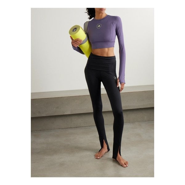 바이스텔라매카트니 트루스트렝스 컷아웃 크롭 프린트 탑 퍼플 1647597343818698