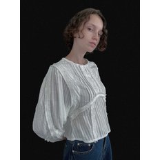 [24 FALL][SALT Label] VANESSA RUFFLE BLOUSE_IVORY