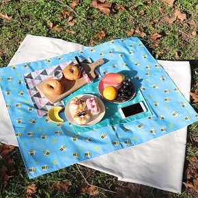 핸드메이드 방수코팅 싱글 1인용 패턴 피크닉 매트 / 식탁 테이블 패드 천 돗자리 비치 캠핑 소풍 낚시 휴대용 디자인 감성 카펫