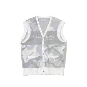 M GN CAMO JQD KNIT VEST 화이트 EVR LS1IV02M WH