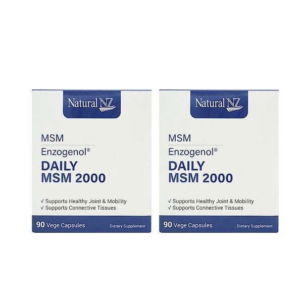 내추럴엔젯 데일리 엠에스엠 식이유황 Natural NZ Daily MSM 2000 90캡슐 2개