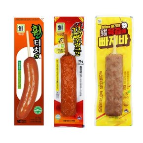 사조 냉장 휠터치S 70g 10개+숯불구이맛후랑크2 70g 10개+육즙에빠져바 100g 10개