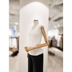 [파주점] [더아이잗컬렉션]골지 믹스 슬리브리스 니트 CS4B1PO621