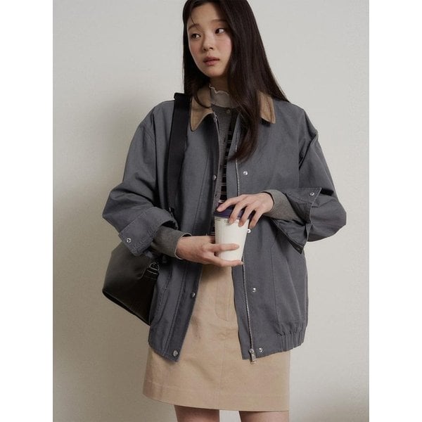 [B. my] 오버핏 헌팅 점퍼  애쉬 (BF6239N014)