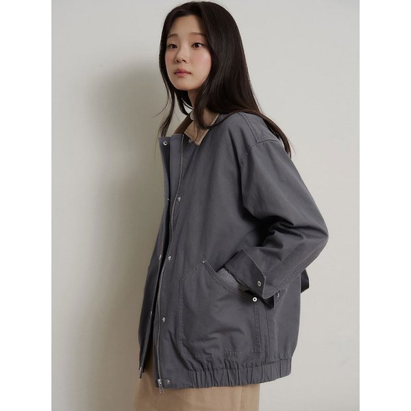 [B. my] 오버핏 헌팅 점퍼  애쉬 (BF6239N014)