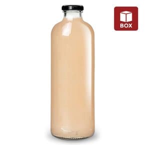 (1BOX 20개) 유리병 일자 주스병 1000ml 음료보관 공병