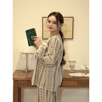 댓츠마이잼 25 SS Browny Two Piece Pajama_Brown