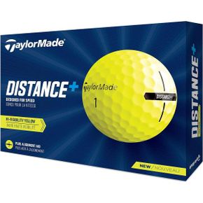 영국 테일러메이드 골프공 TaylorMade Distance Yellow Golf Balls Pack of 3 1759360