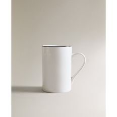 블랙 림 본차이나 컵 43249210064