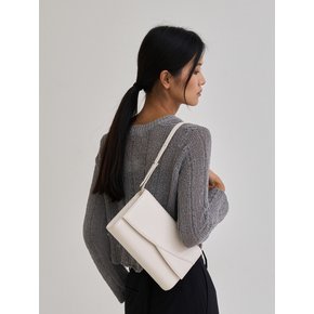 erg leather shoulder bag_cream