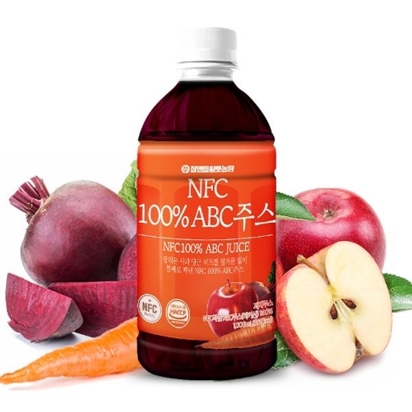 NFC착즙 ABC주스 원액 사과당근비트 1L 5개