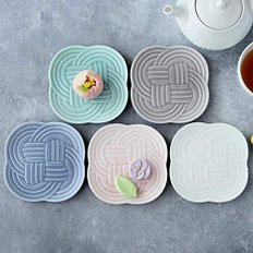 EAST 11cm Musubi 85-002-03 table(이스트 테이블) 작은 접시 결 매트 칼라 그린 일본제 레인지