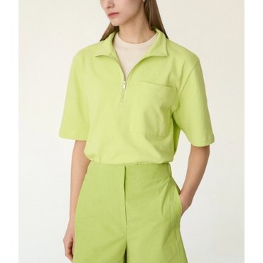 DKNY 시즌오프30%하프 집업 저지 티셔츠 (DW2F3TTS724L)