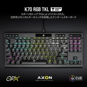 커세어 K70 RGB TKL 챔피언 OPX 커세어 자체 OPX 축 사용, 일본어 레이아웃, 키 10개