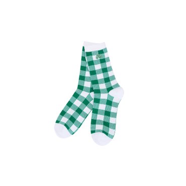 MARTINE GOLF [정상가 25000원]여성 깅엄체크 중목 양말 그린 (QWAESC20322)
