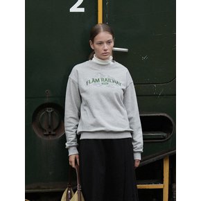 RAILWAY OVER FIT SWEAT SHIRT [GRAY]