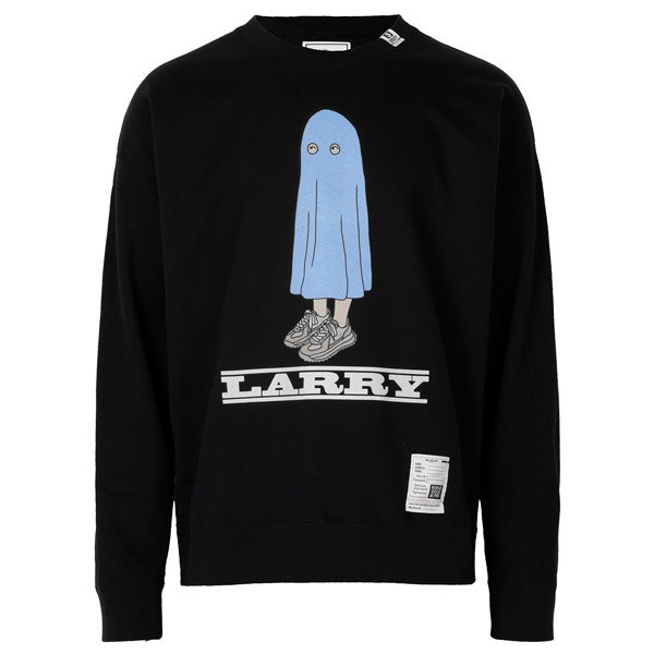 [부산점] 25FW 블랙 래리 프린트 풀오버 스웨트셔츠 A15PO654 BLACK