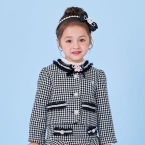 여아가을자켓 블랙 트위드 JK Q64DAK012