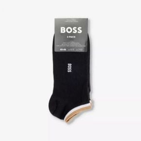 5513622 BOSS Uni striped pack of two cotton-blend ankle-rise socks